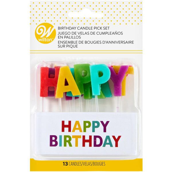 Happy Birthday Candle Pick Set