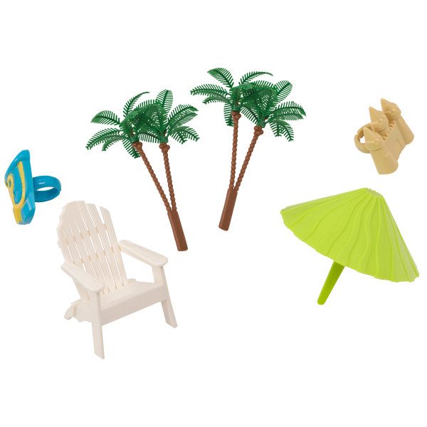Beach Chair and Umbrella Decoset