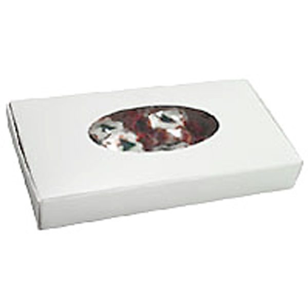 1/2 lb White Candy Box with Window