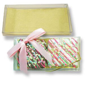 Clear Box with Gold Paper Insert