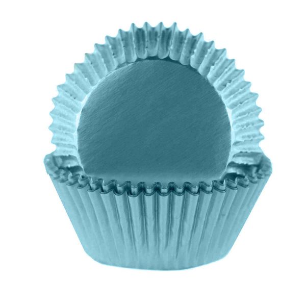 Light Blue Foil Standard Baking Cups