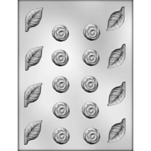 Roses & Leaves Chocolate Mold