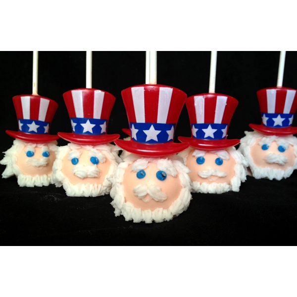 Uncle Sam Patriotic Hat Rings