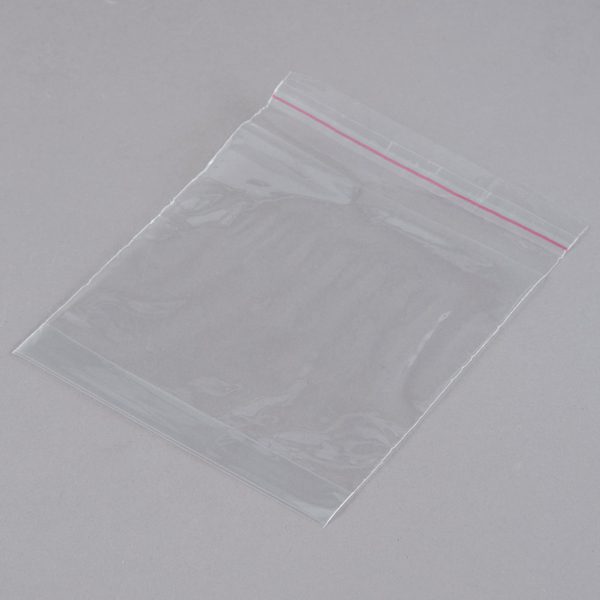5" x 5" x 1" Lip and Tape Poly Bags