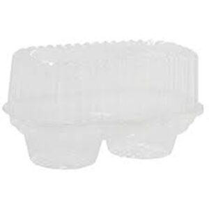 Plastic 2 Ct Cupcake Container