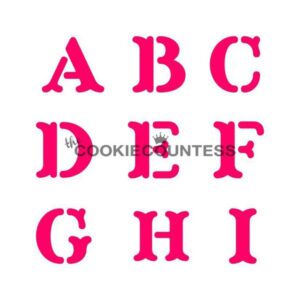 Alphabet Block Stencil Set