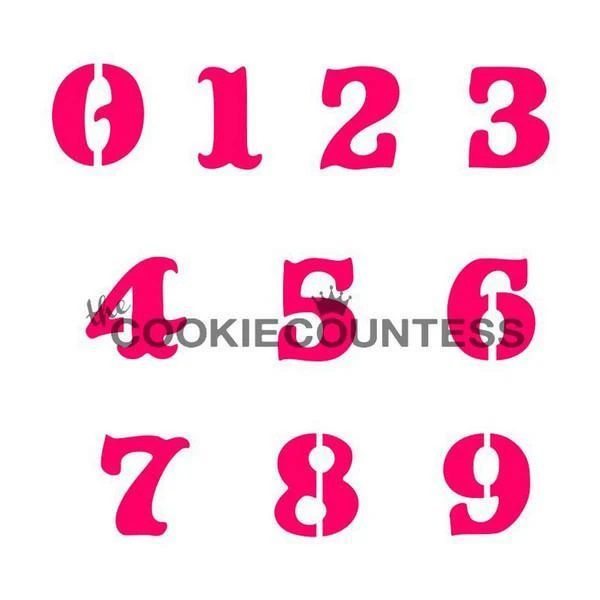 Numbers Block Stencil › Sugar Art Cake & Candy Supplies