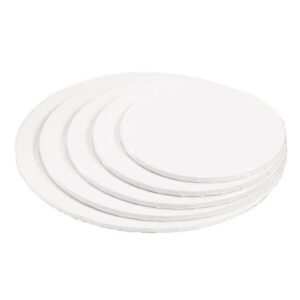 10" Round White Foil Cake Drum