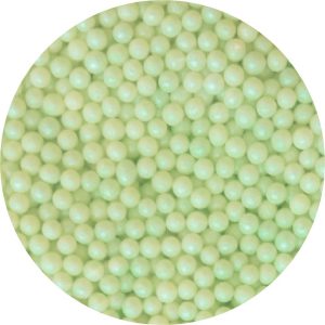 3-4mm Green Pearlized Sugar Pearls