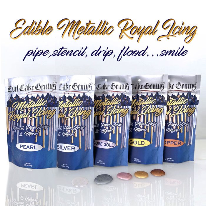 Metallic Rose Gold Royal Icing Mix › Sugar Art Cake & Candy Supplies