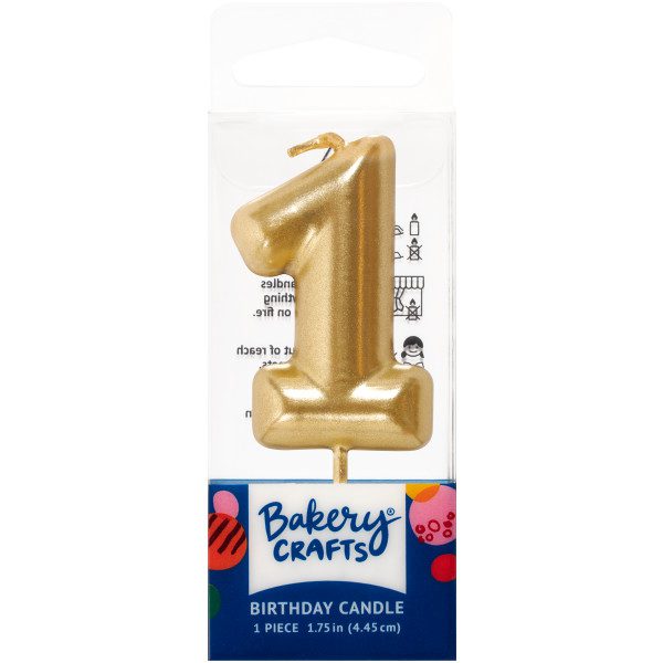 Gold Number 1 Candle › Sugar Art Cake & Candy Supplies