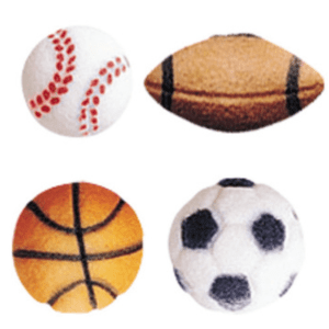 Dec-Ons® Molded Sugar Sports Balls